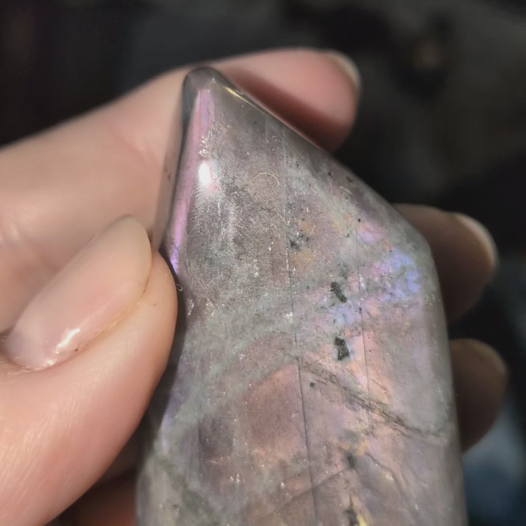 Grey Labradorite with Purple/Pink flashes
