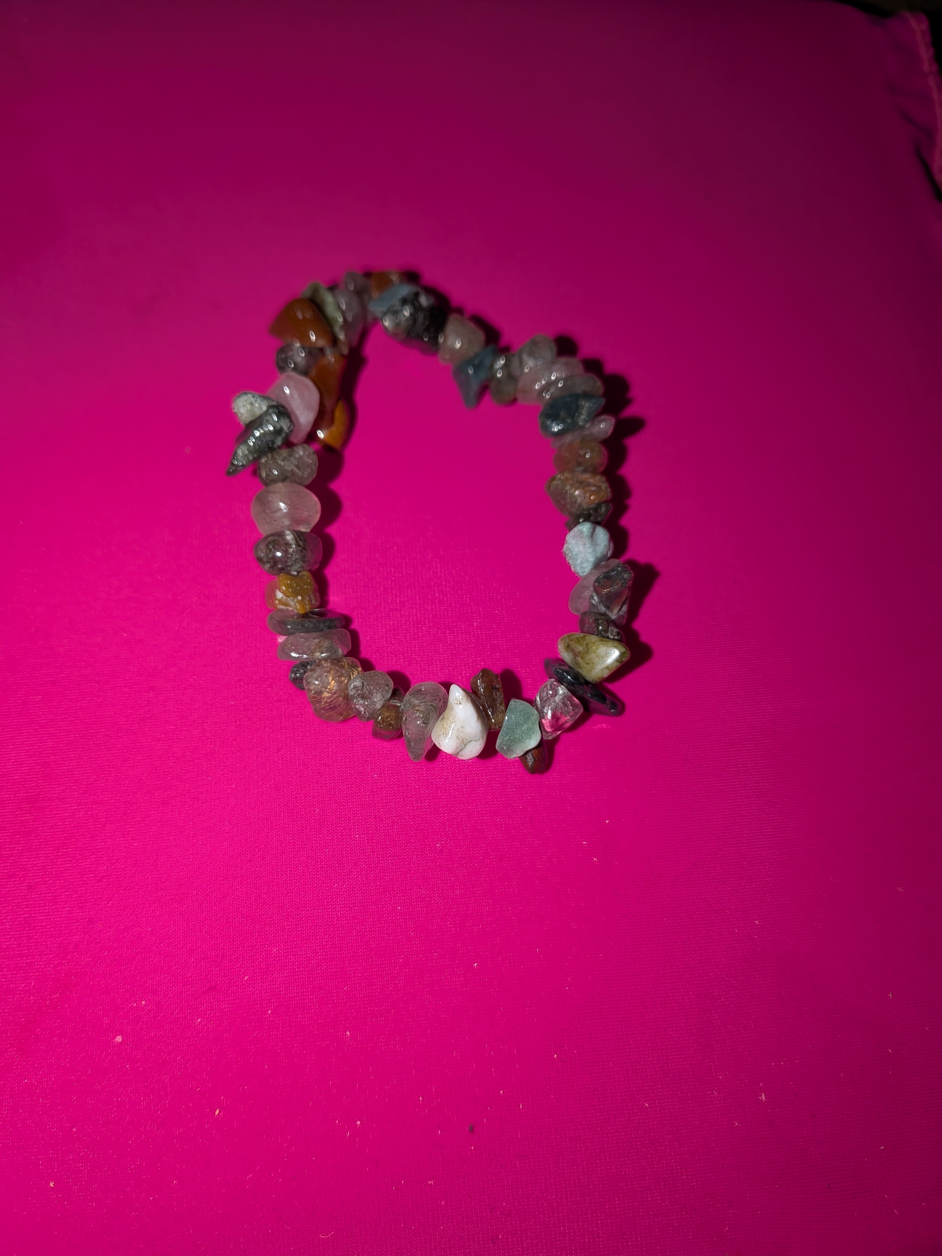 Moss Agate chip bracelet