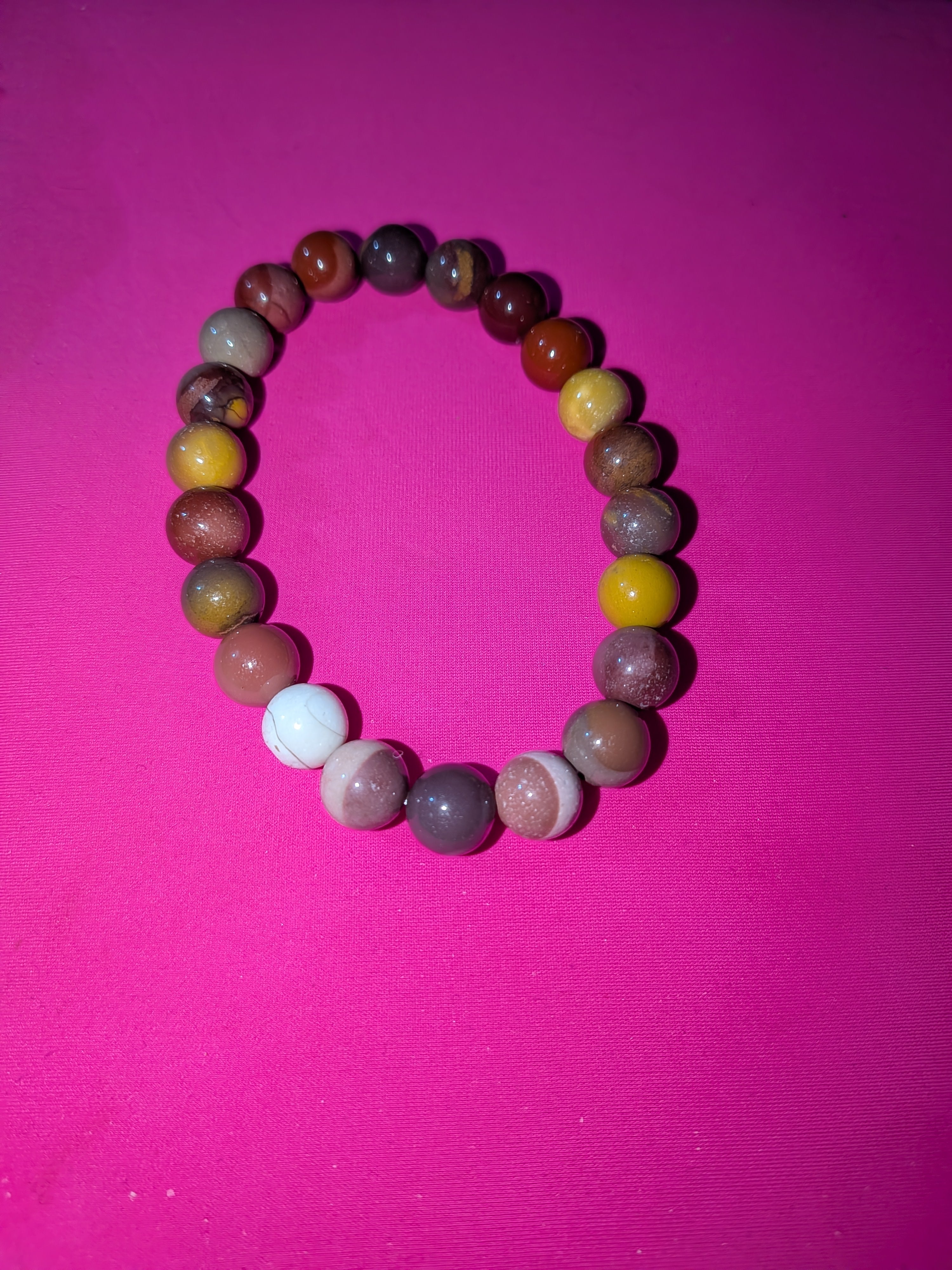 Mookaite bead bracelet