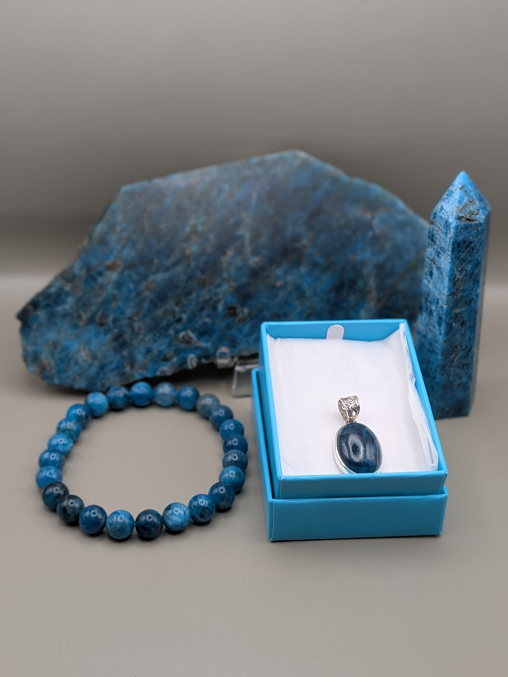 Blue Apatite Set